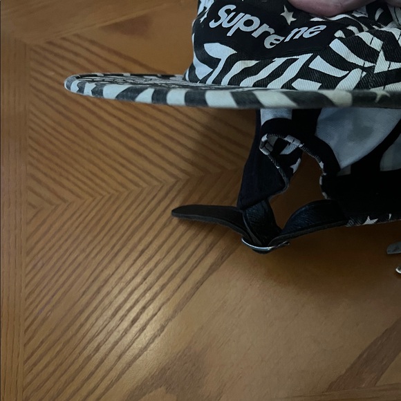 Supreme Hat Supreme Washed Chino Twill Camp Cap (SS20 stars stripes black white - Picture 10 of 10